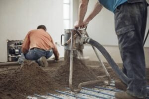 Храм "Святителя Миколая"- укладання стяжки