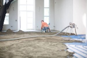 Храм "Святителя Миколая"- укладання стяжки- Стяжка ІФ