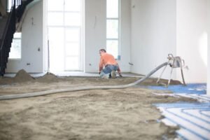 укладання стяжки для теплої підлоги